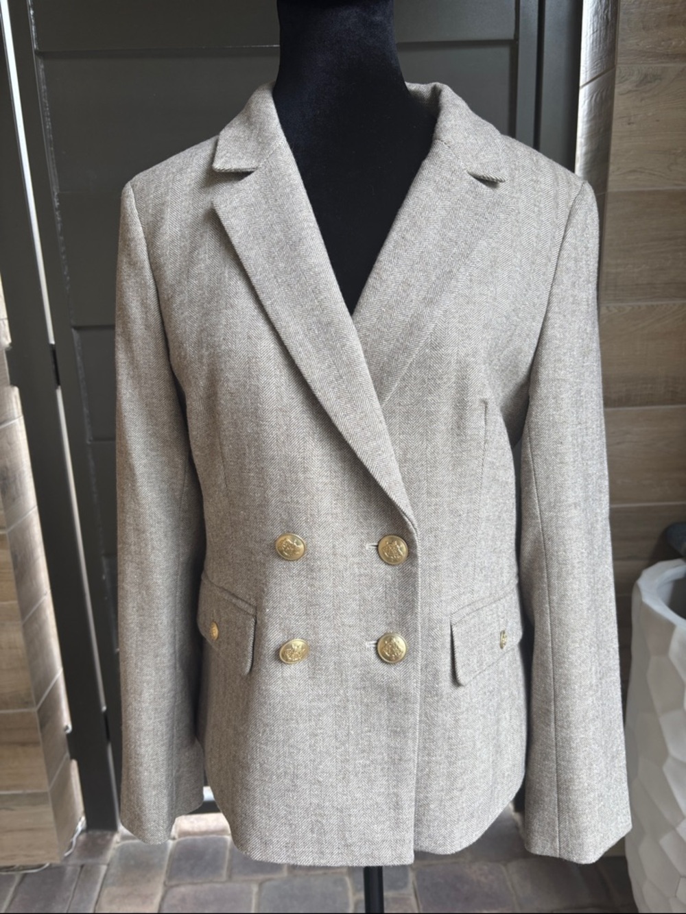 J. Crew Tan Blazer Size 8 NWT